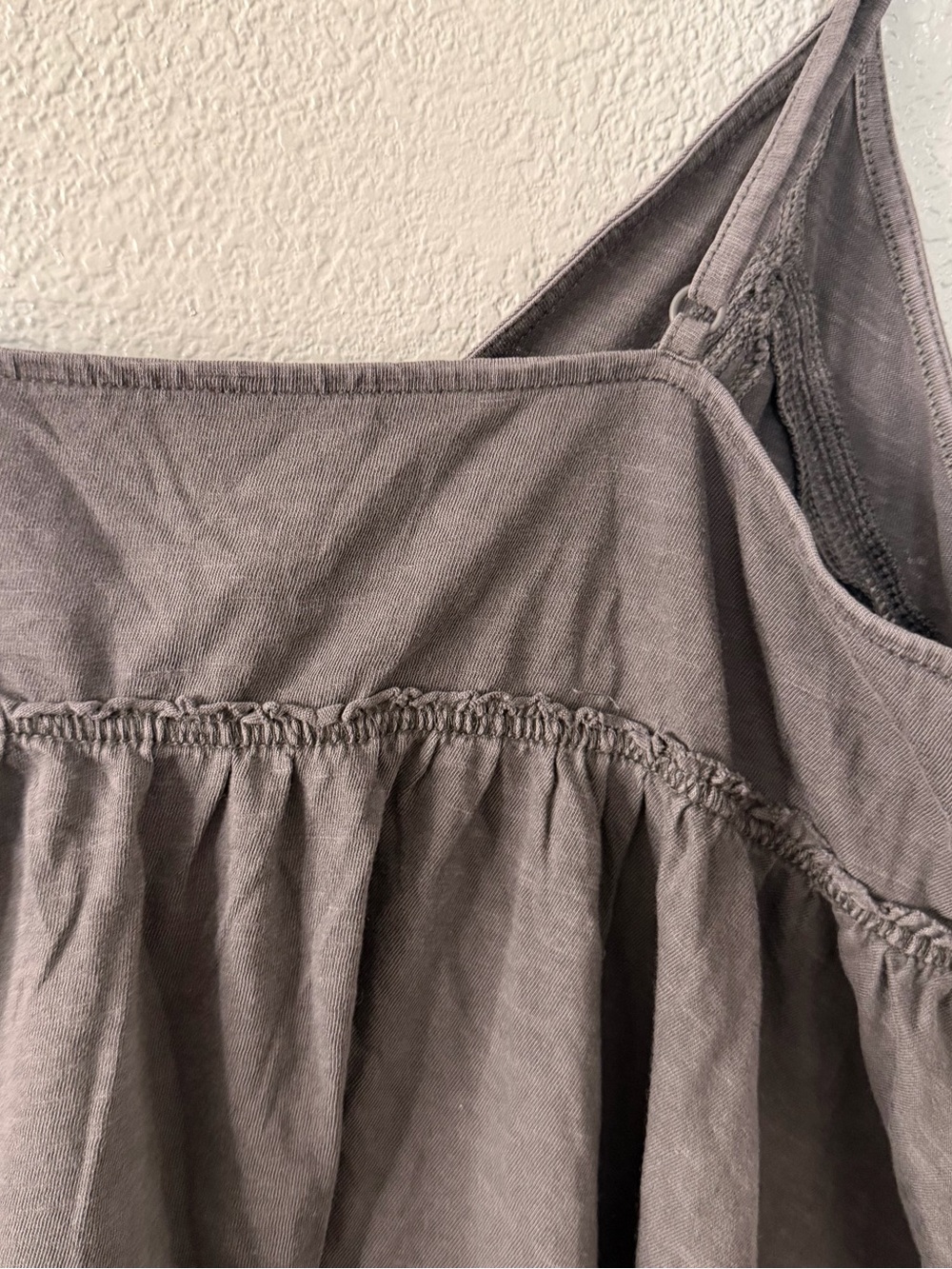 aerie Charcoal Gray Spaghetti Strap V-Neck Tank Top - Picture 5 of 7